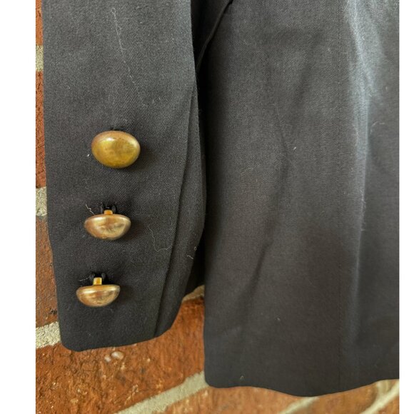 Vintage Express Double-Breasted Blazer XS Black - Picture 7 of 8